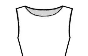 Sketch of a Basic Boat Neck