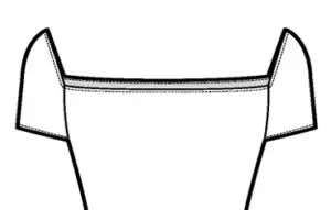 Sketch of a Florentine Neckline