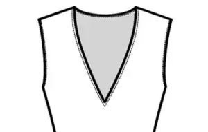 Sketch of a Plunge Neckline