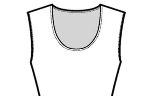 Sketch of a U-Neckline