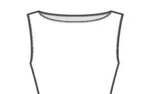 Sketch of a Wide Boat Neckline 2