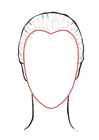 Heart shaped face