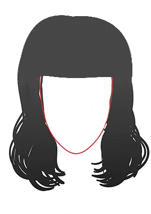 Hairstyle for heart shaped face