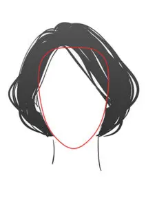 Hairstyle for heart shaped face