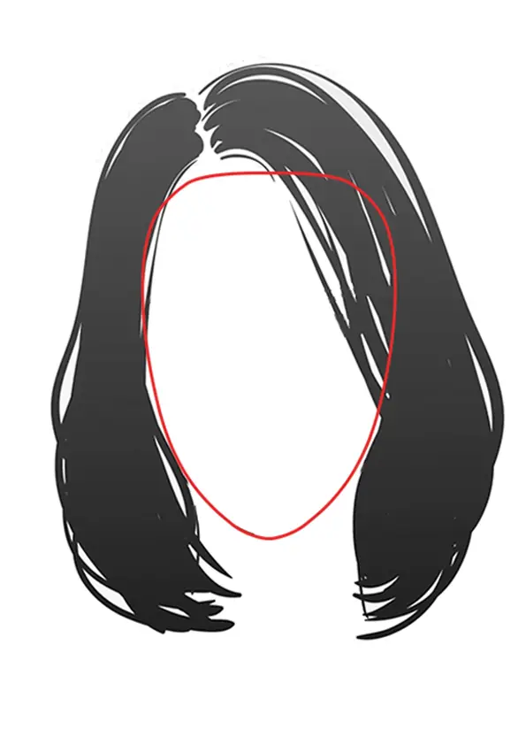 Hairstyle for heart shaped face