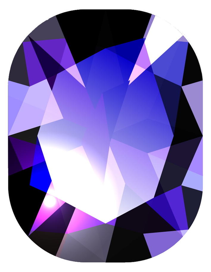 Oblong face shape gem